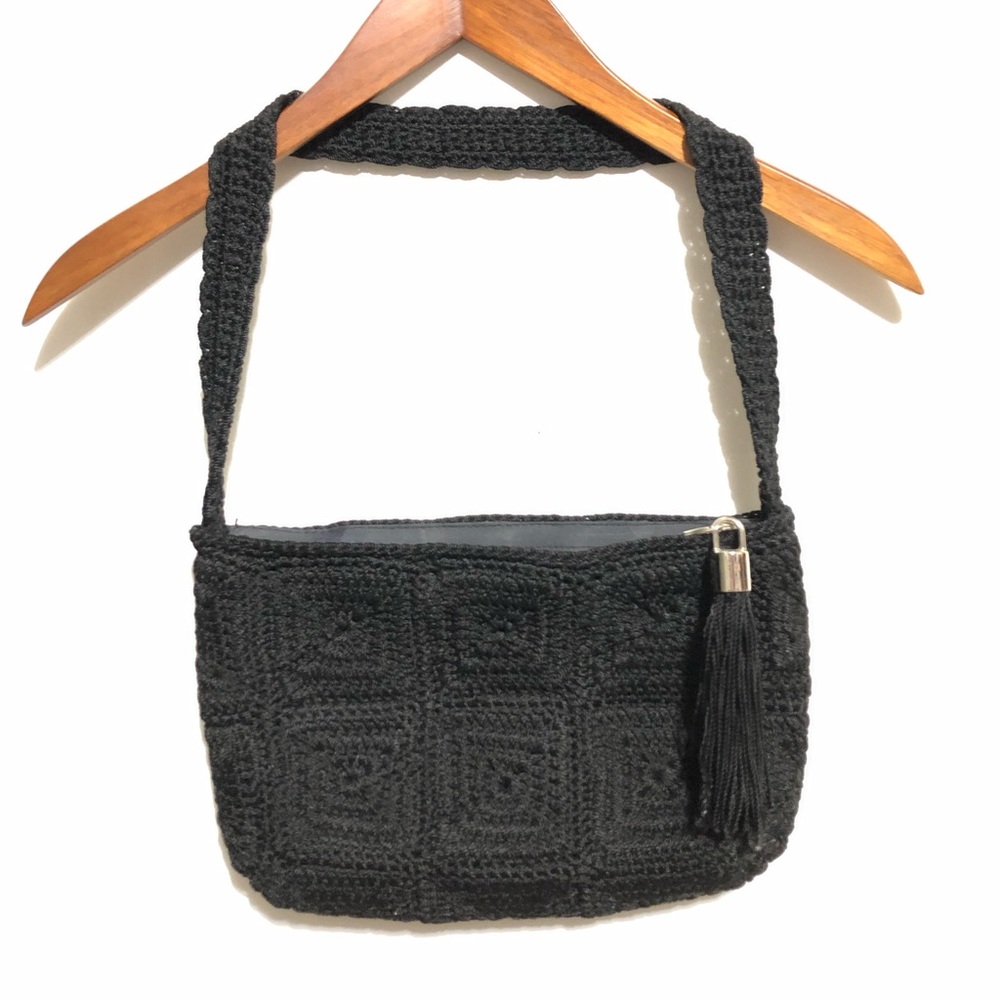 The Sak - black crochet purse